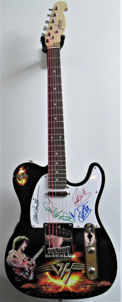 Van Halen Autographed Guitar - Zion Graphic Collectibles