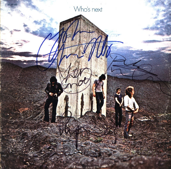 The Who Autographed Display "Who's Next" Lp