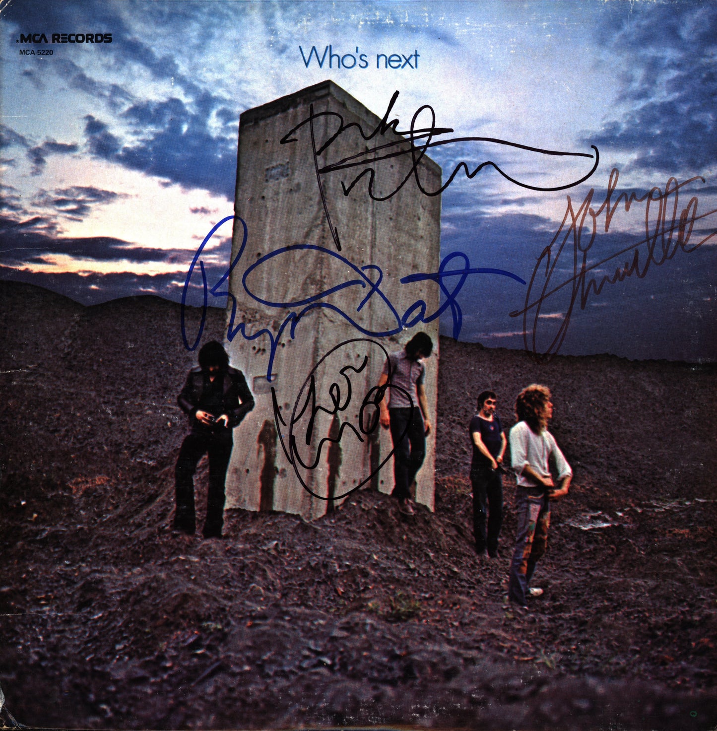 The Who Autographed Display "Who's Next" Lp