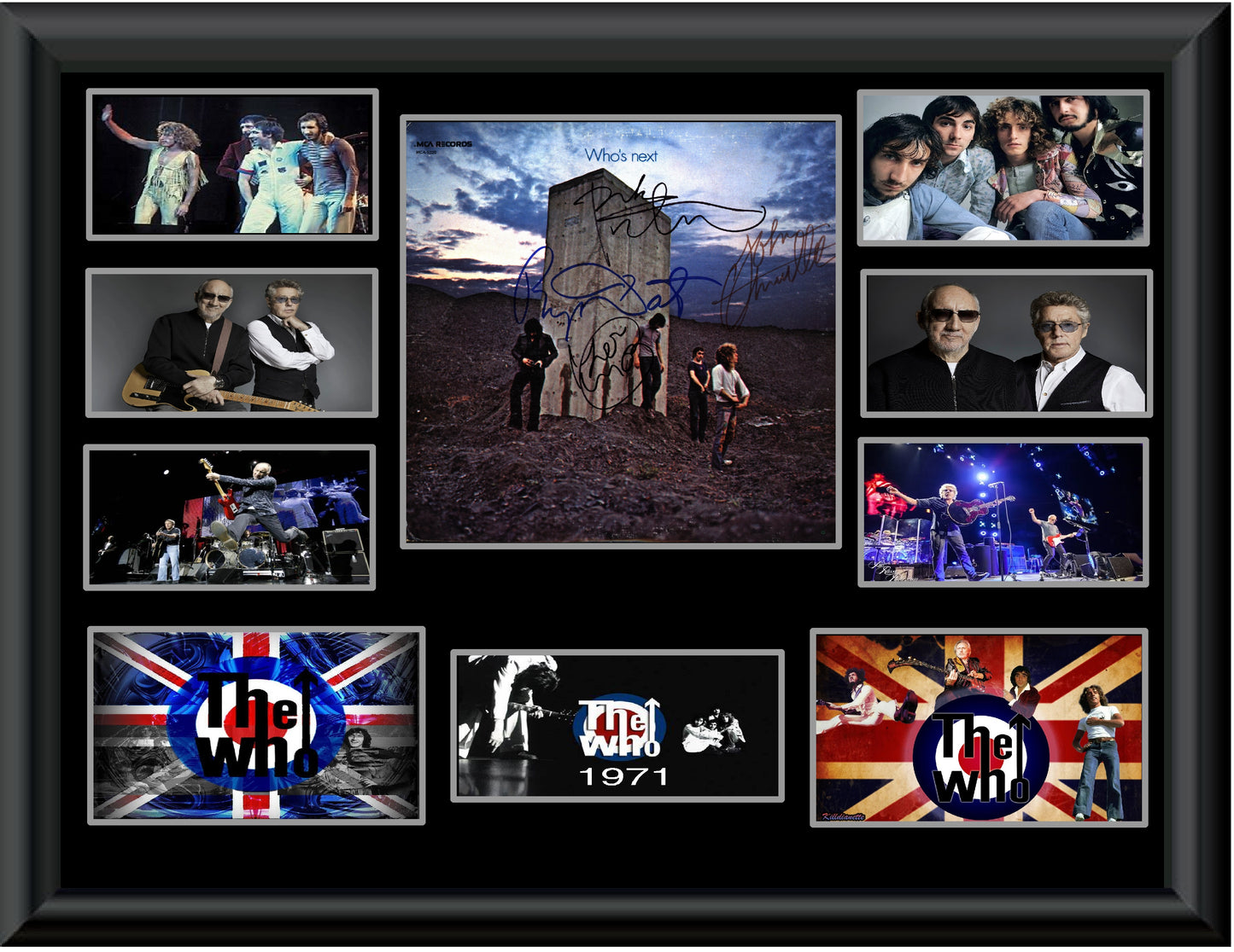 The Who Autographed Display "Who's Next" Lp
