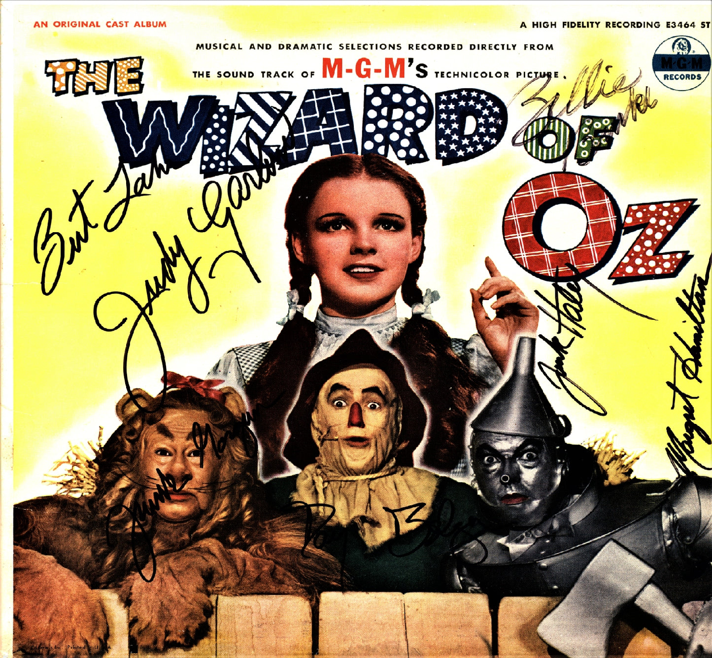 The Wizard Of Oz Autographed LP - Zion Graphic Collectibles