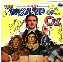 Wizard of Oz Autographed Framed LP Cast Signed Memorabilia loading=