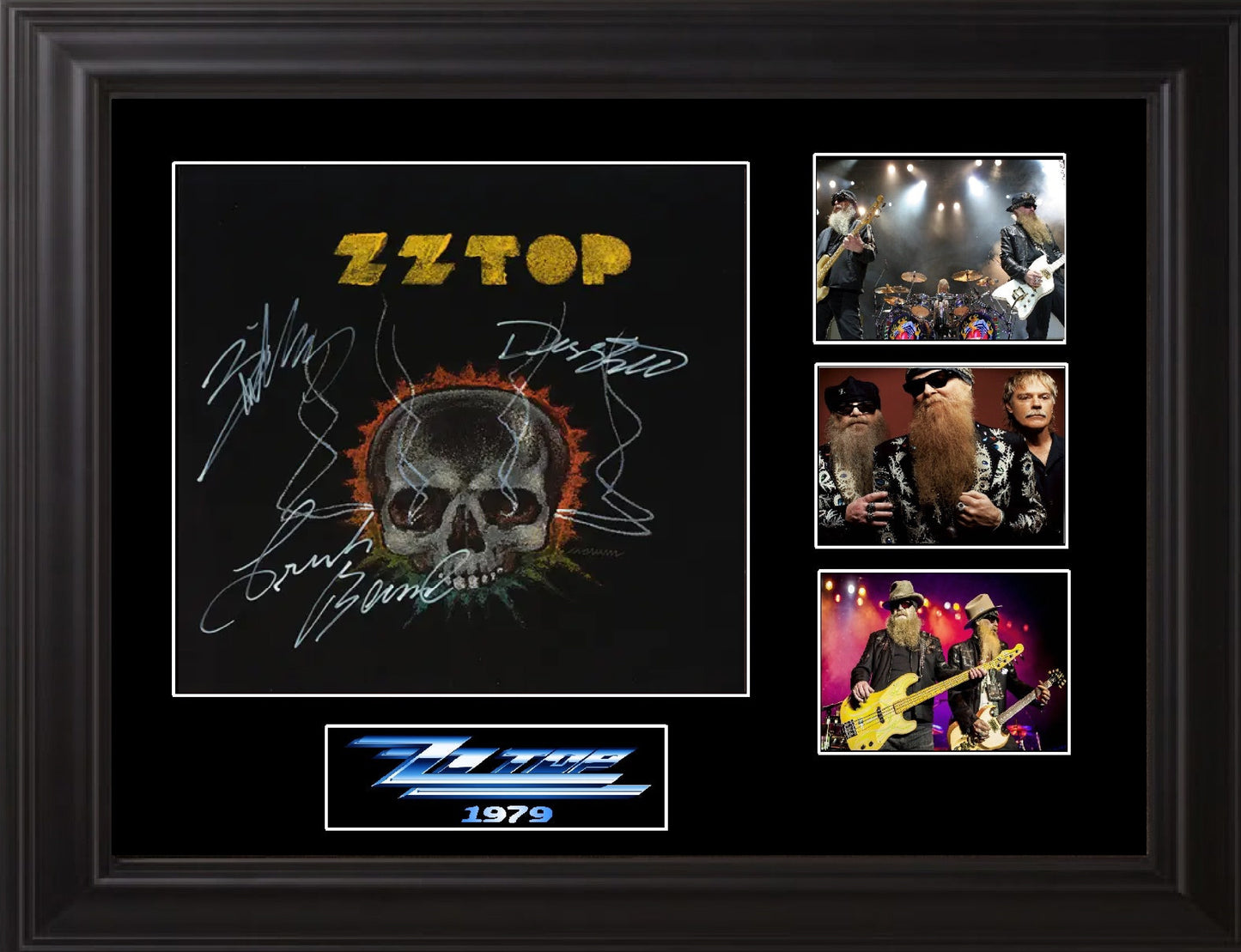 ZZ Top Band Autographed  Album