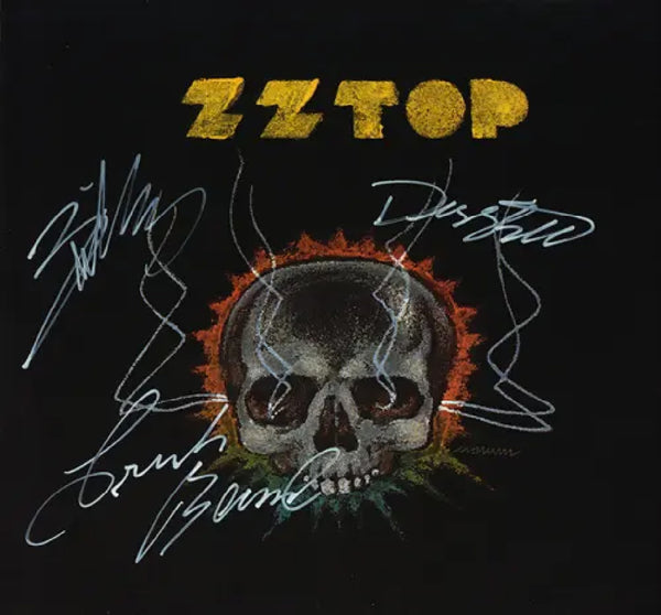 ZZ Top Band Autographed  Album