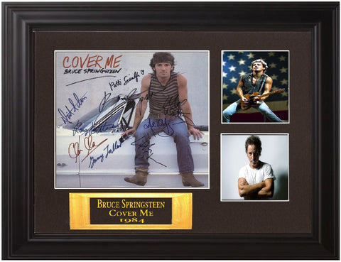 Bruce Springsteen & E. St. Band Autographed Lp Display - Zion Graphic Collectibles