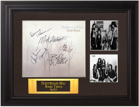 Fleetwood Mac Autographed Framed Display Lp "Bare Trees" - Zion Graphic Collectibles