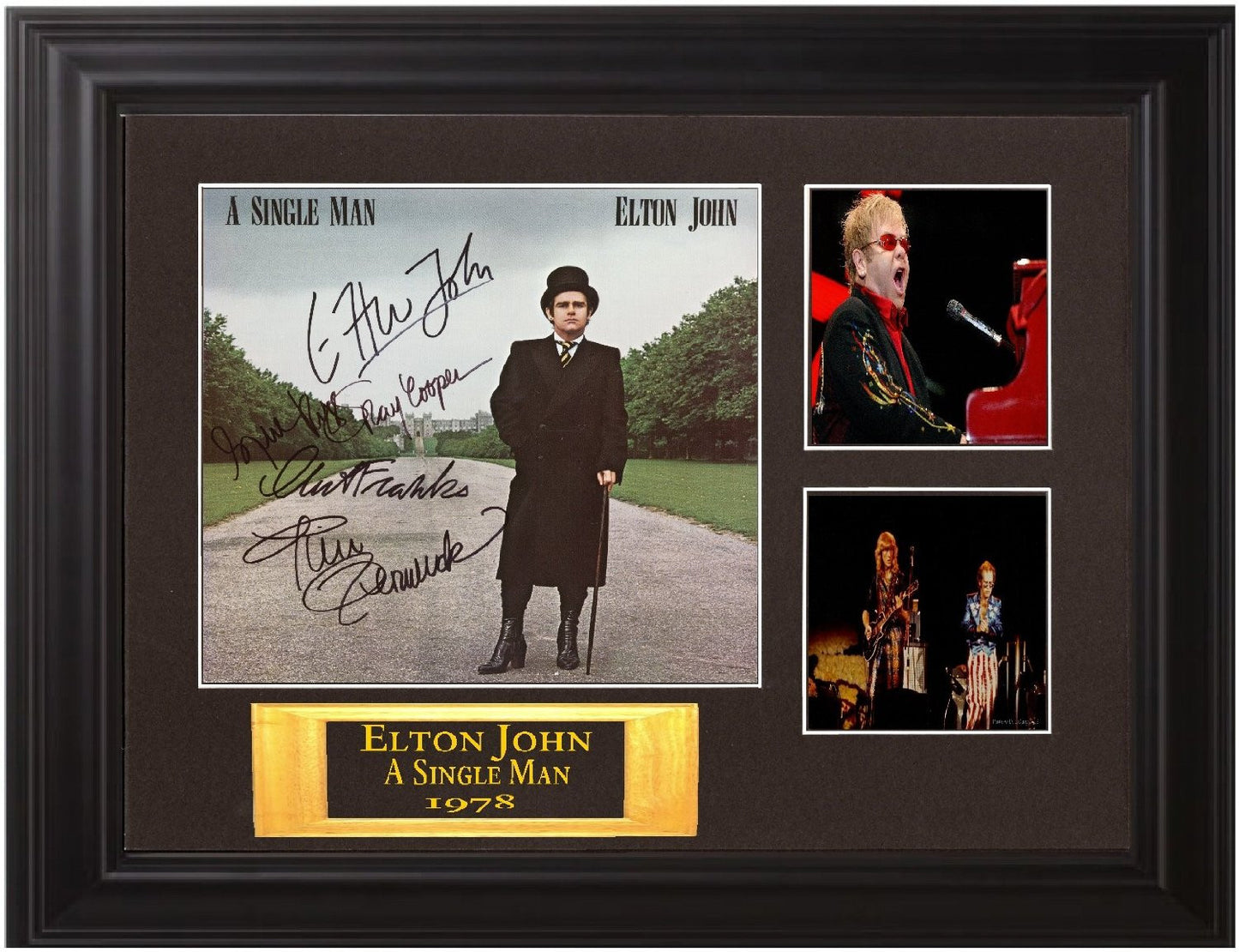 Elton John Autographed Lp "A Single Man" - Zion Graphic Collectibles