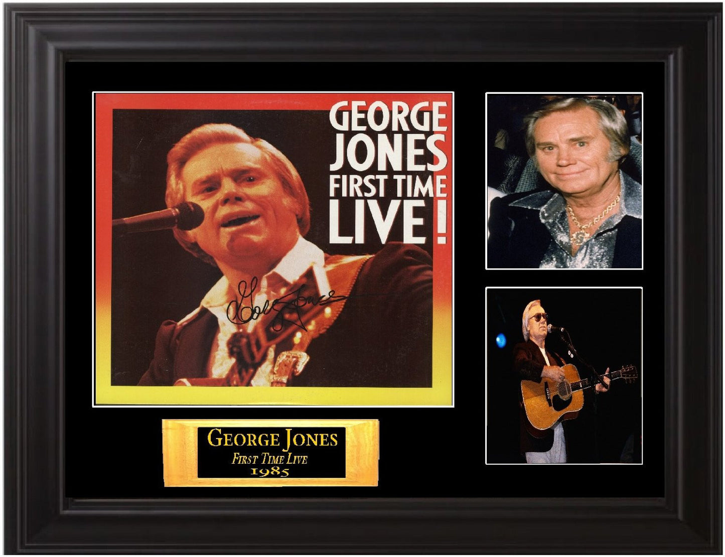 George Jones Autographed Lp - Zion Graphic Collectibles