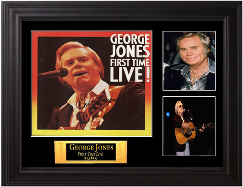 George Jones Autographed Lp - Zion Graphic Collectibles
