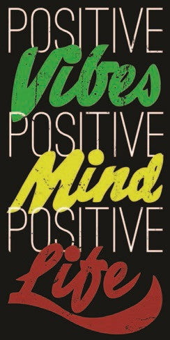 Positive Life Black Sticker  - Zion Graphic Collectibles