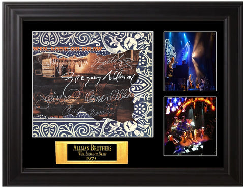 Allman Brothers Band Autographed Lp "Win Lose or Draw" - Zion Graphic Collectibles