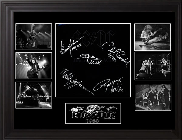 AC/DC Autographed LP "Back In Black" - Zion Graphic Collectibles