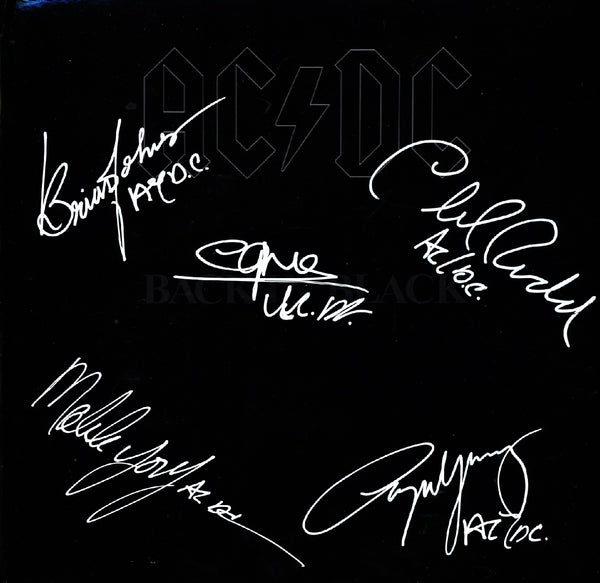 AC/DC Autographed LP | Zion Graphic Collectibles