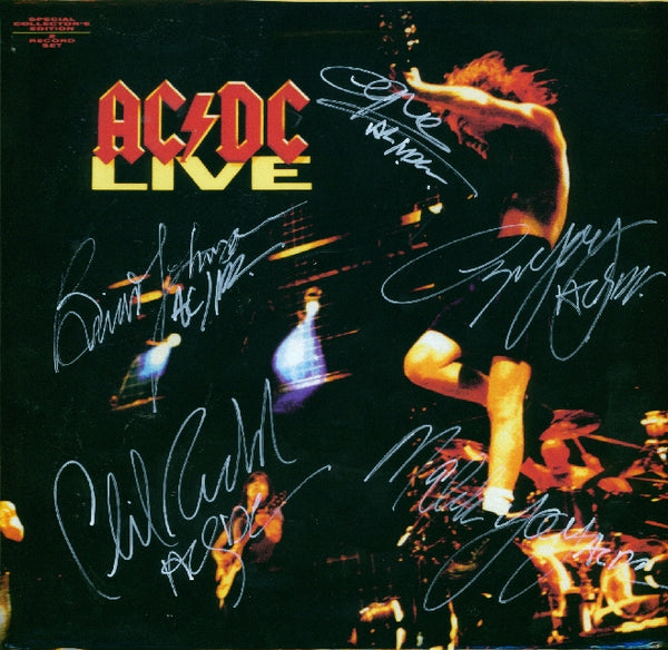 AC/DC Autographed LP - Zion Graphic Collectibles