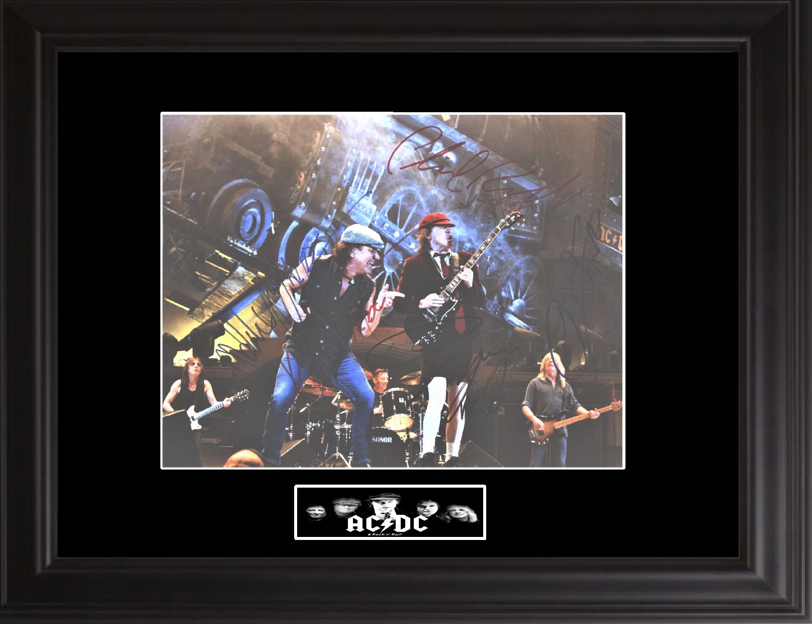 AC/DC Autographed Photo | Zion Graphic Collectibles