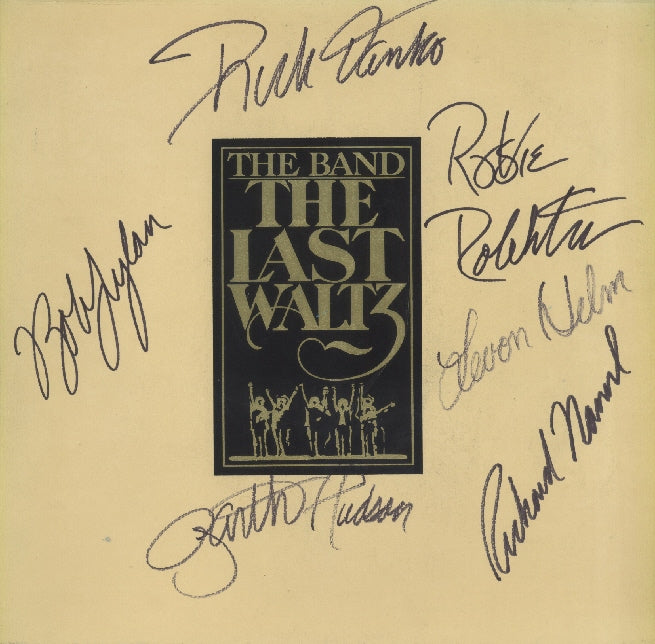 The Band " The Last Waltz " Autographed LP - Zion Graphic Collectibles