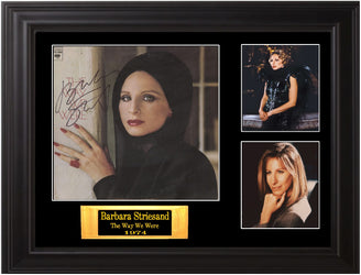 Barbra Striesand Autographed lp - Zion Graphic Collectibles
