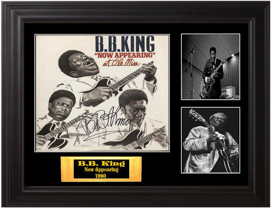 B.B. King Autographed Lp "Now Appearing" - Zion Graphic Collectibles
