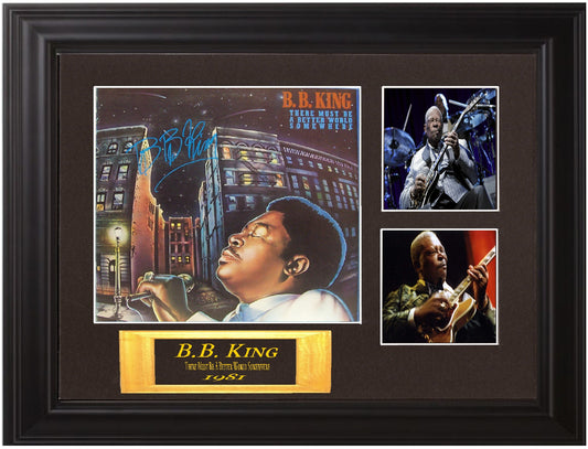 B.B. King Autographed Lp "There Must Be a Better World Somewhere" - Zion Graphic Collectibles