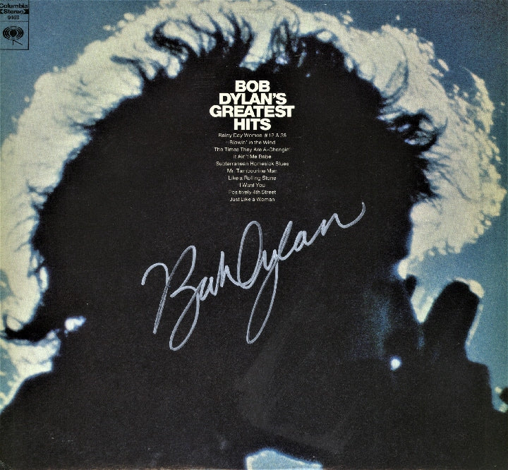 Bob Dylan Autographed LP - Zion Graphic Collectibles