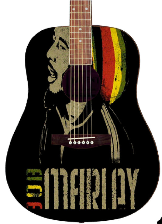 Bob Marley Custom Guitar - Zion Graphic Collectibles