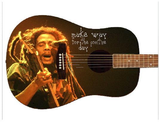 Bob Marley Custom Guitar - Zion Graphic Collectibles