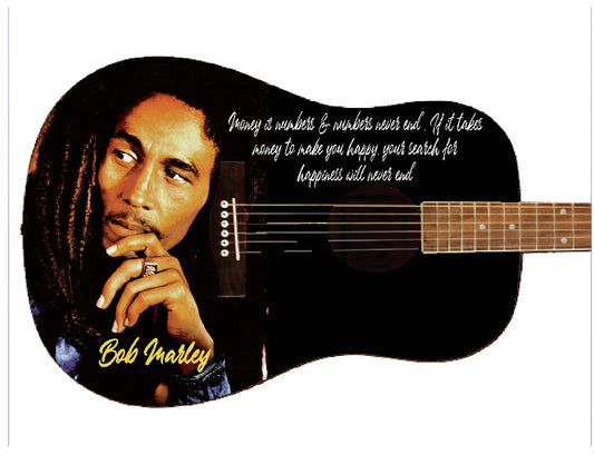 Bob Marley Custom Guitar - Zion Graphic Collectibles