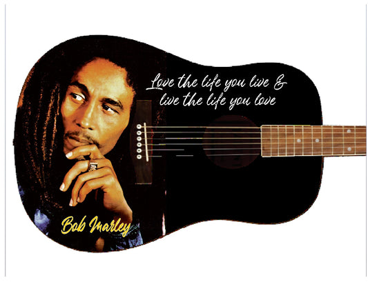 Bob Marley Custom Guitar - Zion Graphic Collectibles