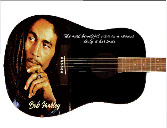 Bob Marley Custom Guitar - Zion Graphic Collectibles