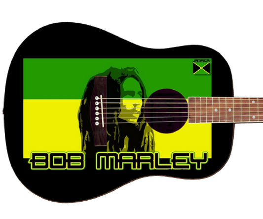 Bob Marley Custom Guitar - Zion Graphic Collectibles