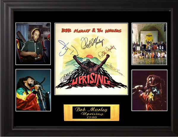 Bob Marley & the Wailers Autographed Lp " Uprising " - Zion Graphic Collectibles