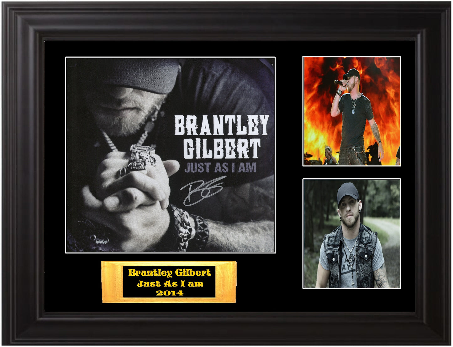Brantley Gilbert Autographed LP Flat - Zion Graphic Collectibles