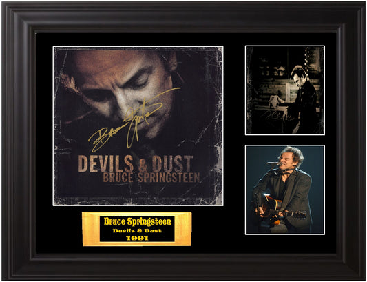 Bruce Springsteen Autographed LP Devils & Dust - Zion Graphic Collectibles