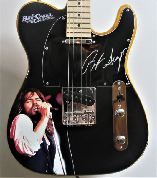 Bob Seger And The Silver Bullet Band Signed Guitar - Zion Graphic Collectibles