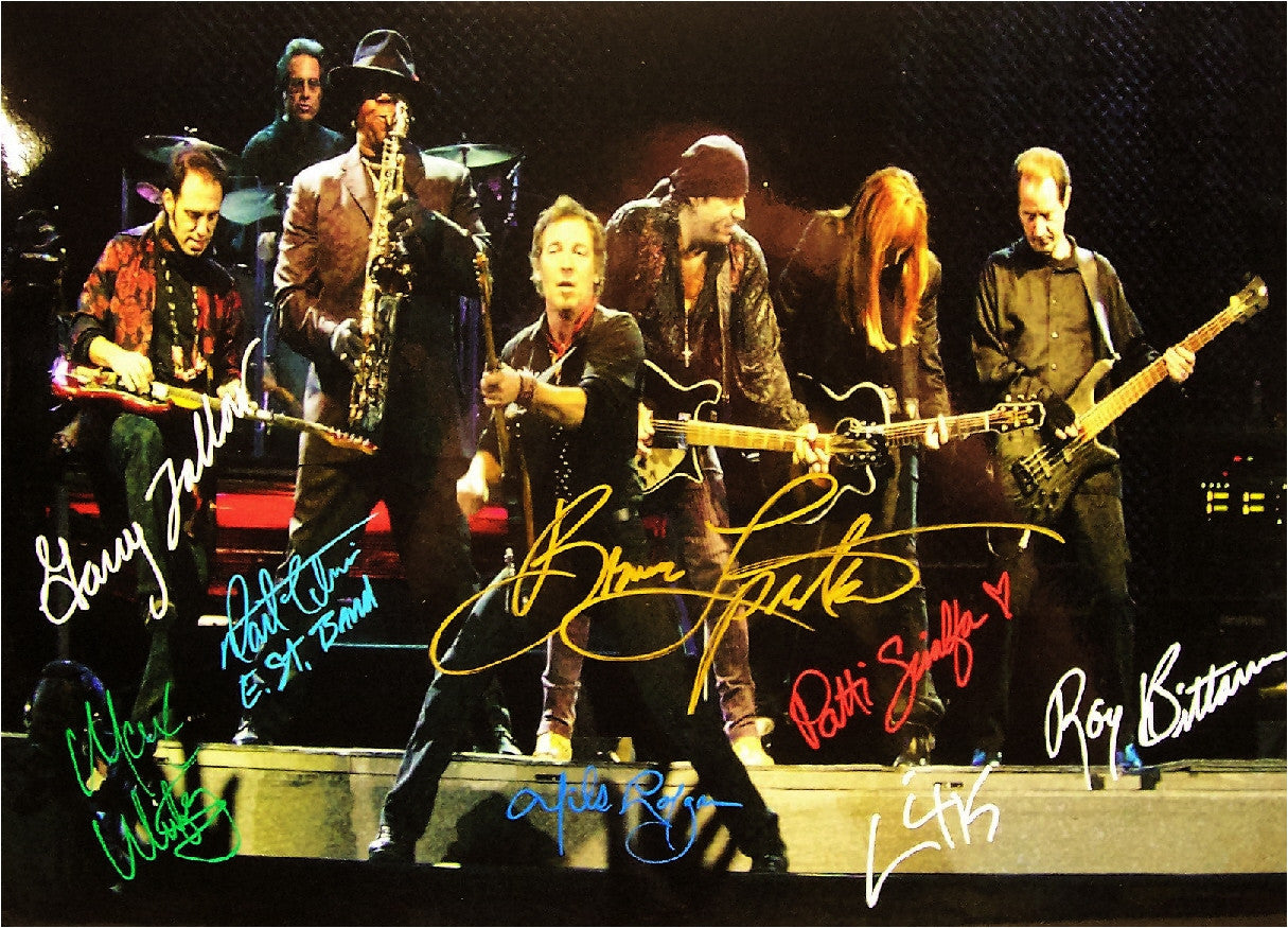 Bruce Springsteen & E. St. Band Autographed poster - Zion Graphic Collectibles