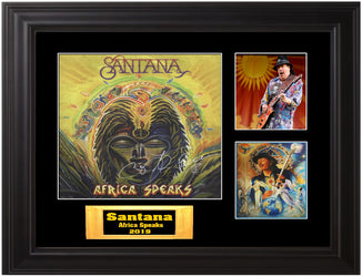 Santana Autographed LP Africa Speaks - Zion Graphic Collectibles