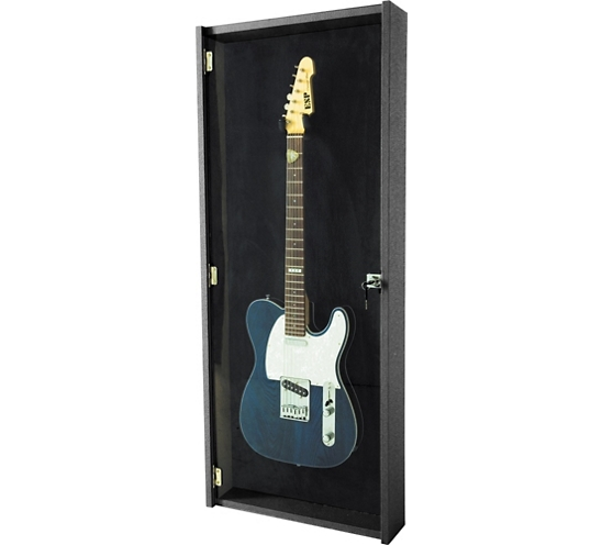 Electric Guitar Display Case Black - Zion Graphic Collectibles