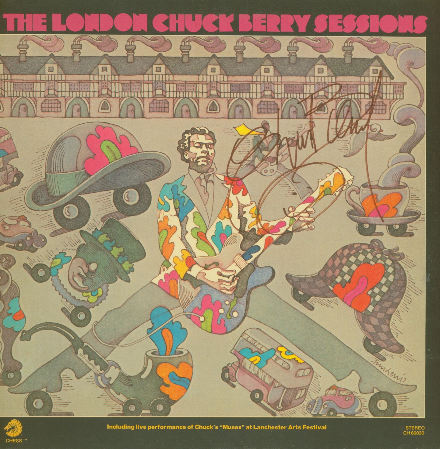 Chuck Berry Autographed LP "The London Sessions" - Zion Graphic Collectibles