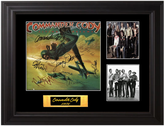 Commander Cody & His Lost Planet Airmen Band Signed lp - Zion Graphic Collectibles