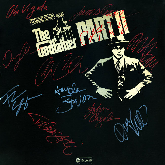 The Godfather Part II Cast Signed by 11 Movie Soundtrack - Zion Graphic Collectibles
