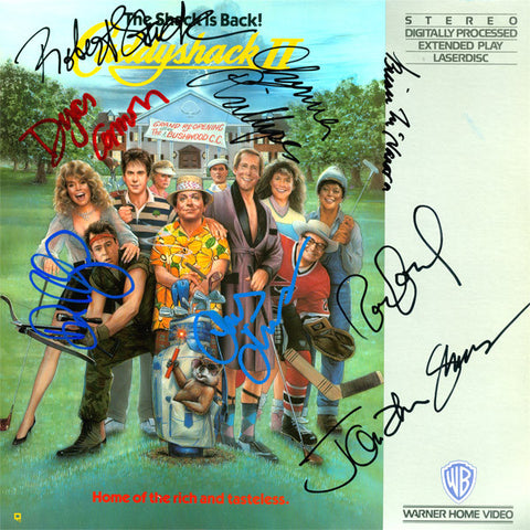 Caddyshack II Cast Signed by 8 Laser Disc - Zion Graphic Collectibles