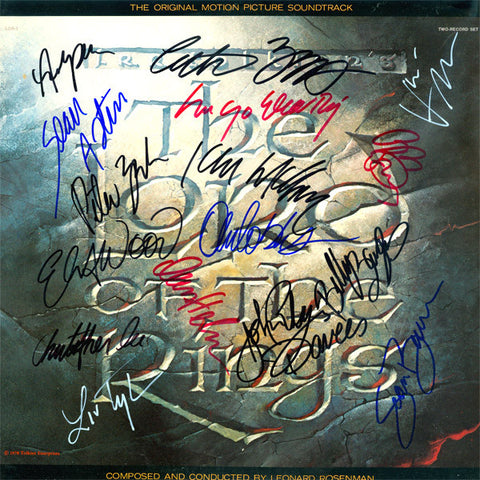 The Lord Of The Rings Signed by 16 Movie Soundtrack - Zion Graphic Collectibles