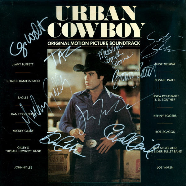 Urban Cowboy Cast Signed by 9 Movie Laser Disc - Zion Graphic Collectibles