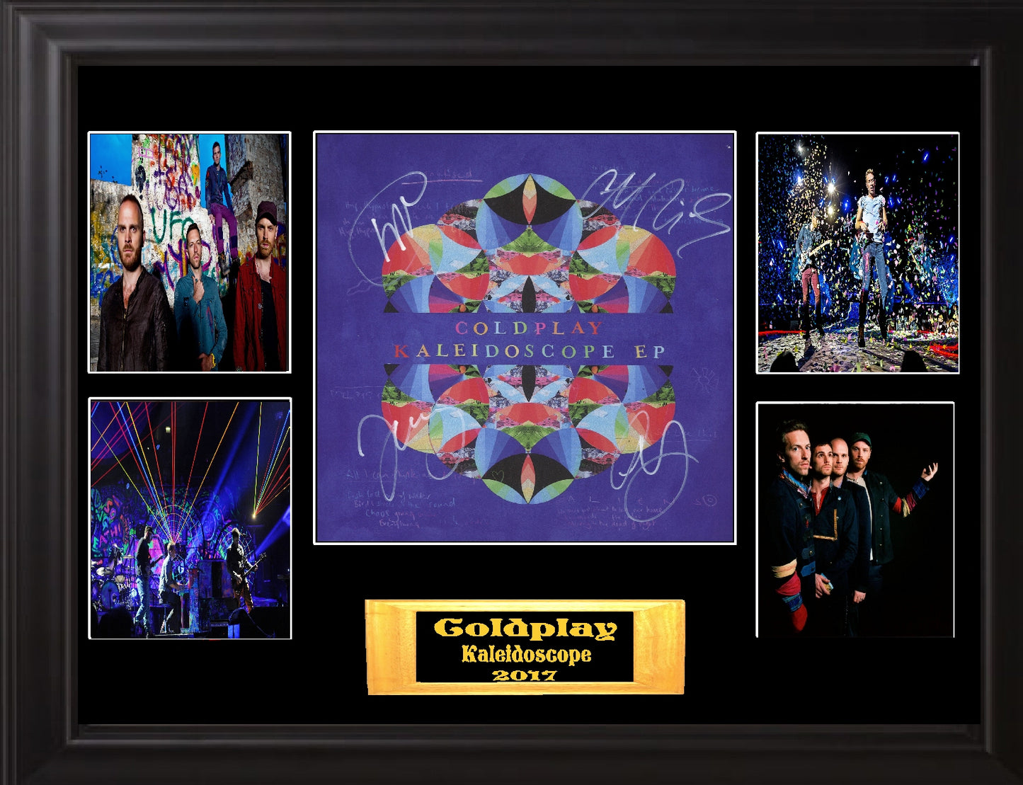 Coldplay Autographed LP Flat - Zion Graphic Collectibles