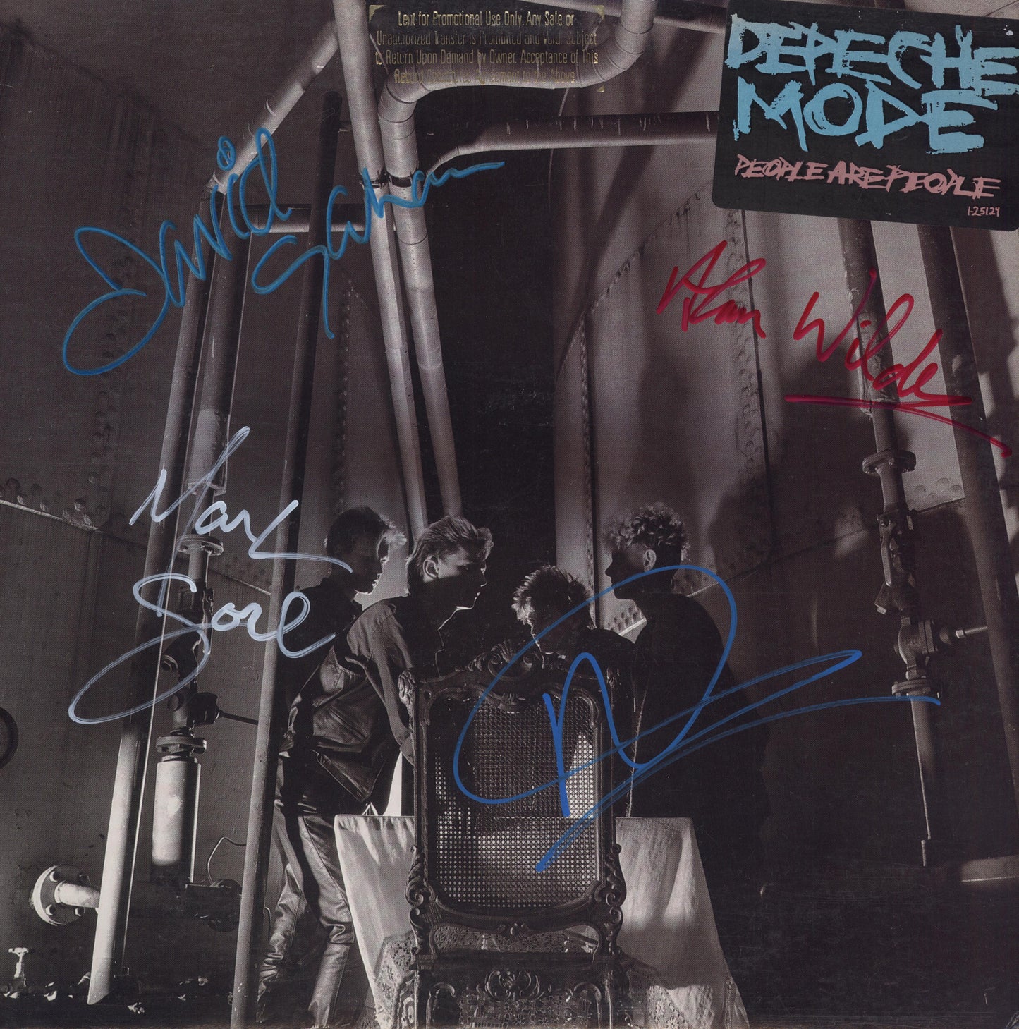 Depeche Mode Band Signed People Are People Album - Zion Graphic Collectibles