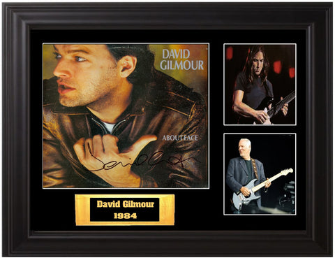 David Gilmour Autographed lp - Zion Graphic Collectibles
