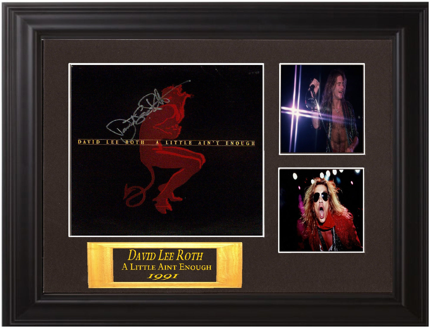 David Lee Roth Autographed lp - Zion Graphic Collectibles