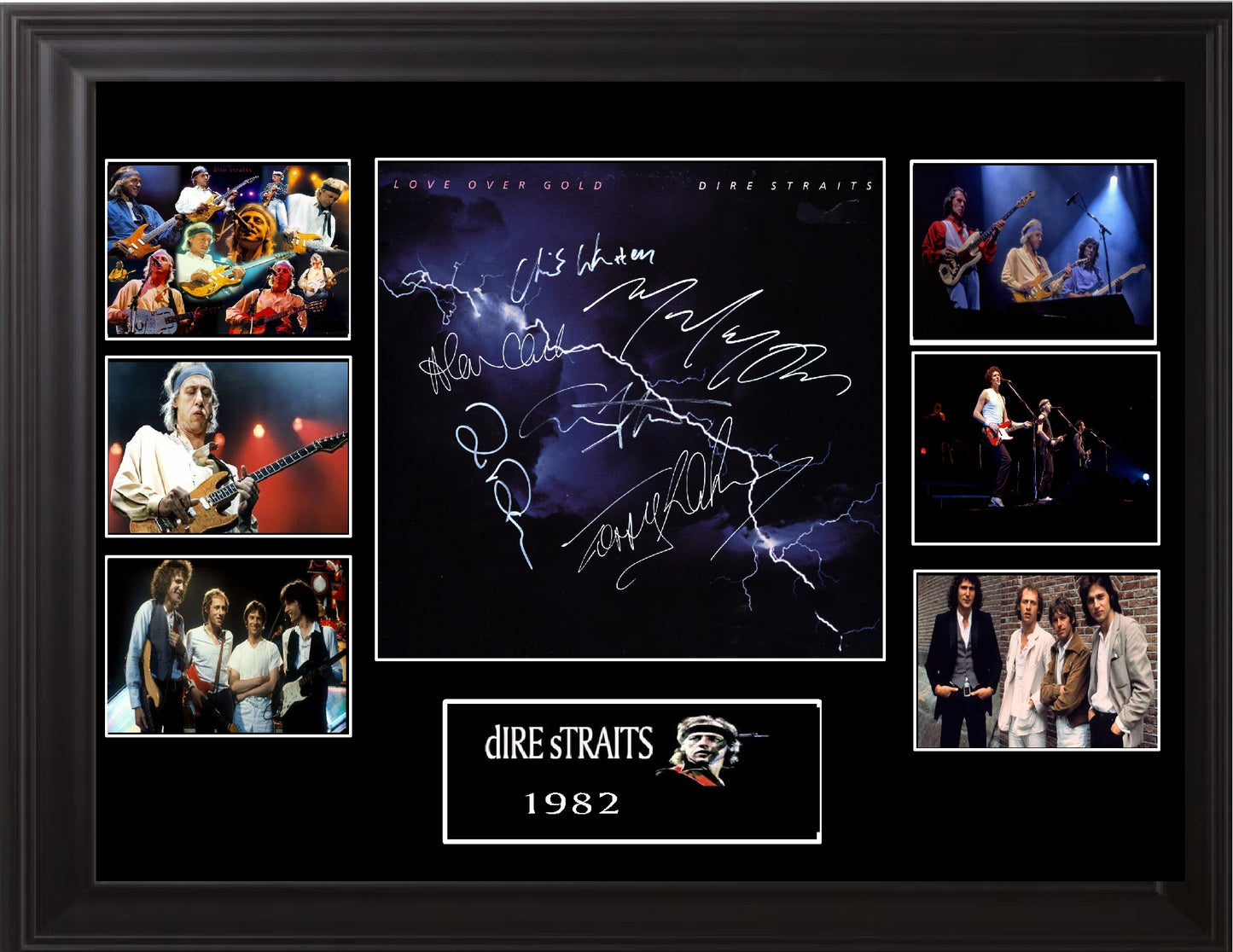 Dire Straits Autographed Lp "Love Over Gold" - Zion Graphic Collectibles