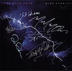 Dire Straits Autographed Lp "Love Over Gold" - Zion Graphic Collectibles