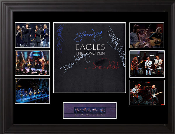 The Eagles Band Signed the Long Run Lp - Zion Graphic Collectibles